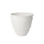 Matte White Ceramic Cachepot-lg