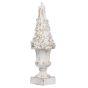 Distressed White Finial