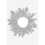 Whitewashed Sunburst Mirror