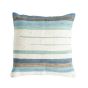 32"x32" Striped Chindi Pillow