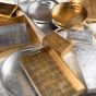 Large Lacquer Silver Leaf Box