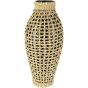 Bamboo & Seaglass Floor Vase