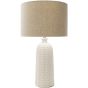 White Textured Ceramic Lamp