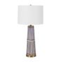 Blue and White Striped Lamp