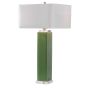 Square Green Table Lamp