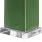 Square Green Table Lamp