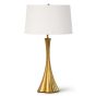 Wavy Gold Leaf Lamp