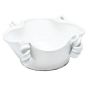 White Curled Handled Bowl