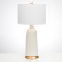 Tapered White Ceramic Lamp