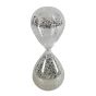 Silver 30 Min Hourglass - White