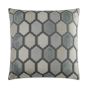 Geometric Silver & Zinc Pillow