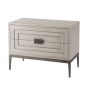 White and Brass Nightstand