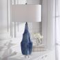 Reactive Indigo Glaze Lamp