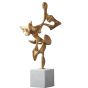 Gold Metal Leaf Sculpture