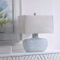 White Frosted Glaze Table Lamp