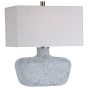 White Frosted Glaze Table Lamp