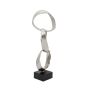 3 Silver Stacking Rings Statue