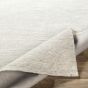 Grey and Cream Wool 5'x7'6" Rug