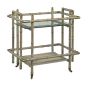 Geometric Brass Bar Cart