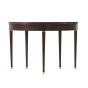 Round Dark Stain Tea Table