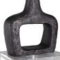 Aged Black Cast Iron Table Lamp