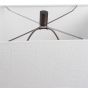 Aged Black Cast Iron Table Lamp
