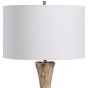 Taupe Gray Textured Table Lamp