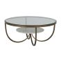 Brass&White Marble Coffee Table