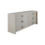 White Cerused Waterfall Cabinet