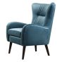 Jewel Tone Blue Accent Chair