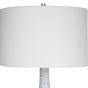 Blue Ribbed Ceramic Lamp