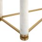 White Pillar Leg Console Table