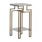 Gold Greek Key Side Table