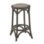 Curved Accent Ash Counter Stool