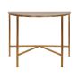 Gold & Carrera Marble Demilune