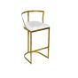 Gold & Blue Counter Stool