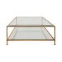 Gold/Glass Modern Coffee Table