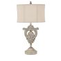 Ivory Fleur De Lis Table Lamp