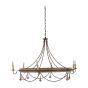Graceful Scalloped Chandelier
