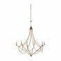 Sweeping Gold Metal Chandelier