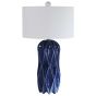Deep Cobalt Geometric Lamp