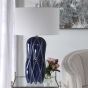 Deep Cobalt Geometric Lamp