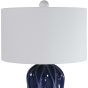 Deep Cobalt Geometric Lamp