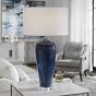 Navy, Cobalt & White Lamp