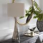 Blue Green Metallic Glass Lamp