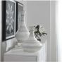 Short Ivory & Blue Vase