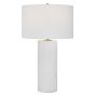 White Patchwork Table Lamp