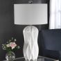 Modern White Embossed Lamp