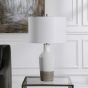 Two Toned Crackle Ceramic Lamp