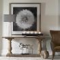 Gloss White Carved Table Lamp